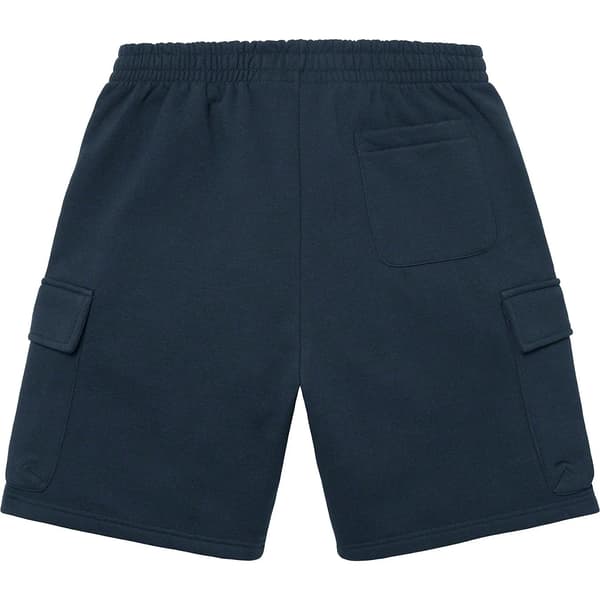Supreme Small Box Baggy Cargo Sweatshort - Navy (front)