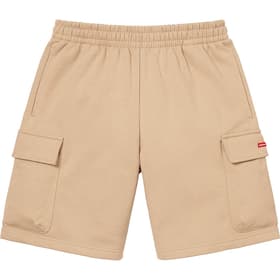 Supreme Small Box Baggy Cargo Sweatshort Tan
