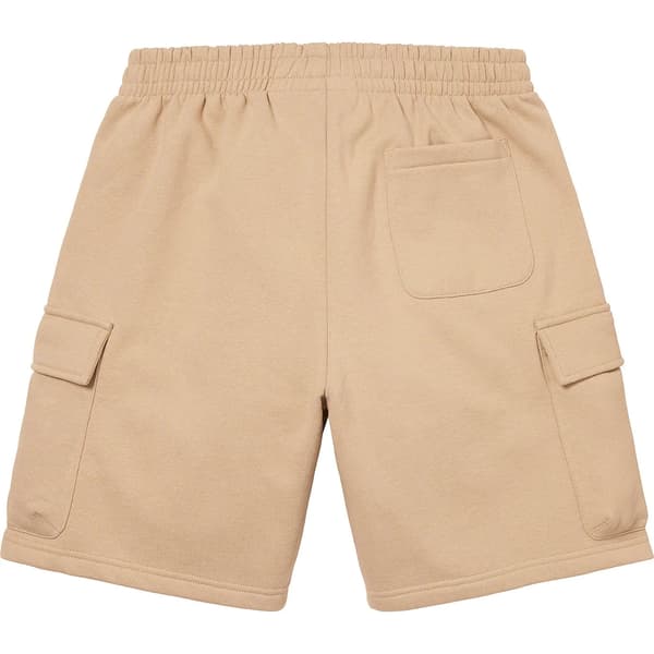 Supreme Small Box Baggy Cargo Sweatshort - Tan (front)