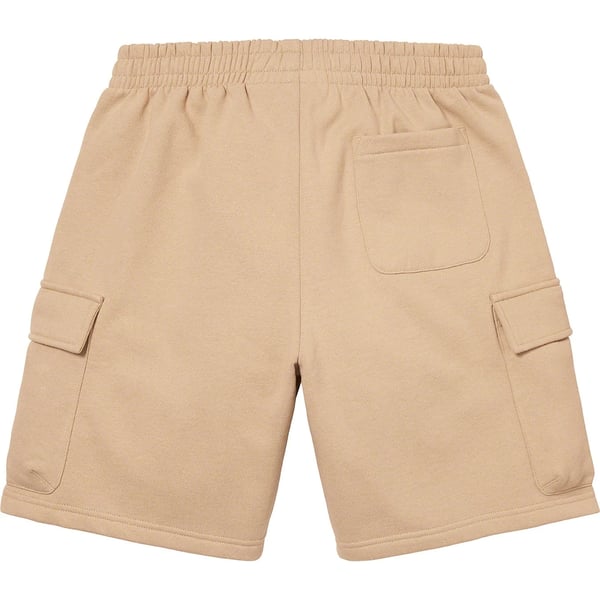 Supreme Small Box Baggy Cargo Sweatshort - Tan (front)