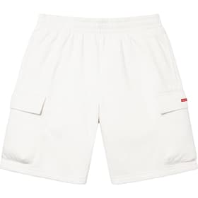 Supreme Small Box Baggy Cargo Sweatshort White
