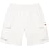 Supreme Small Box Baggy Cargo Sweatshort - White (front)