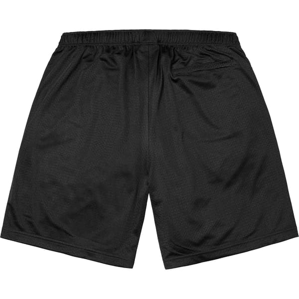 Supreme Small Box Baggy Mesh Short - Black (front)