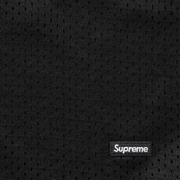 Supreme Small Box Baggy Mesh Short - Black (front)