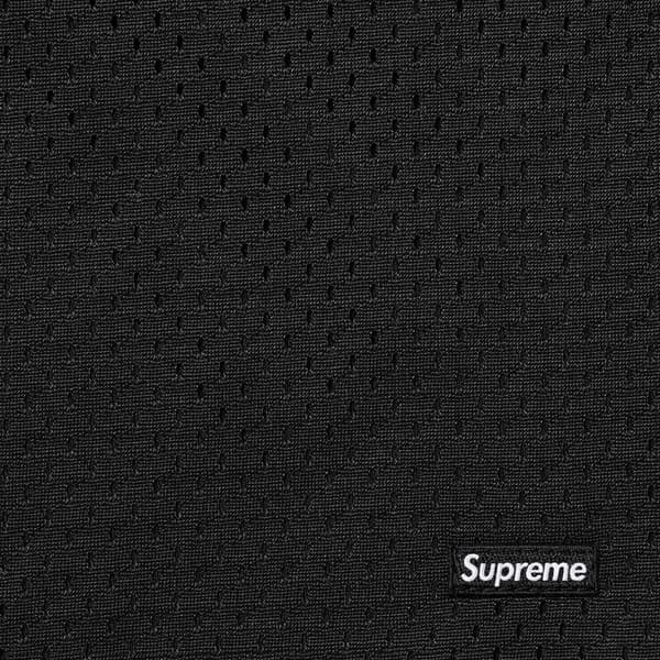 Supreme Small Box Baggy Mesh Short - Black (front)