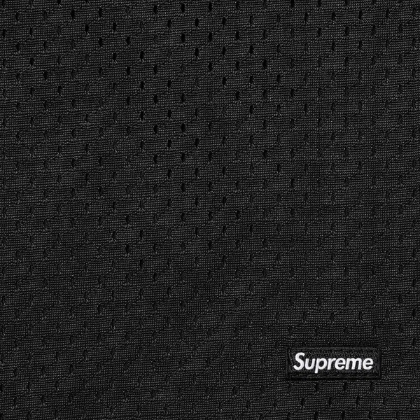 Supreme Small Box Baggy Mesh Short - Black (front)