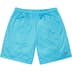 Supreme Small Box Baggy Mesh Short - Cyan (front)