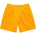 Supreme Small Box Baggy Mesh Short - Gold (front)