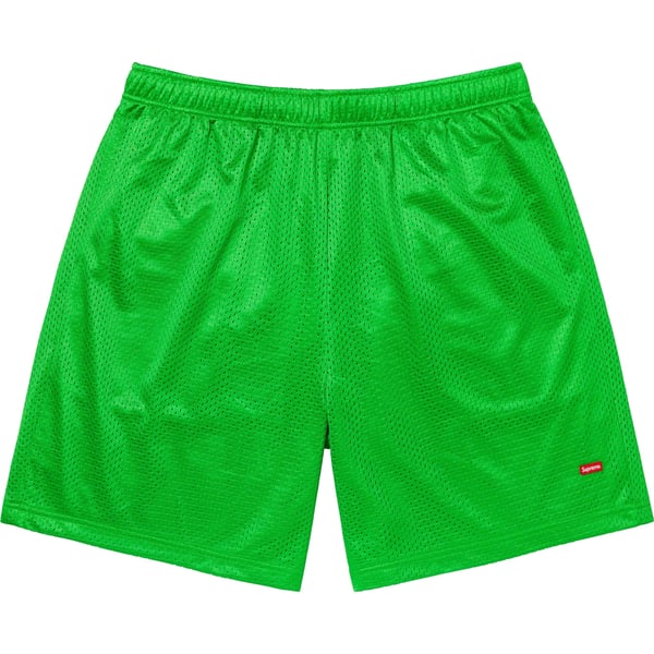 Supreme Small Box Baggy Mesh Short - Green (front)