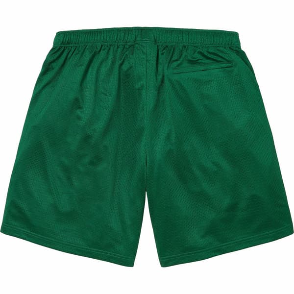 Supreme Small Box Baggy Mesh Short - Green (front)