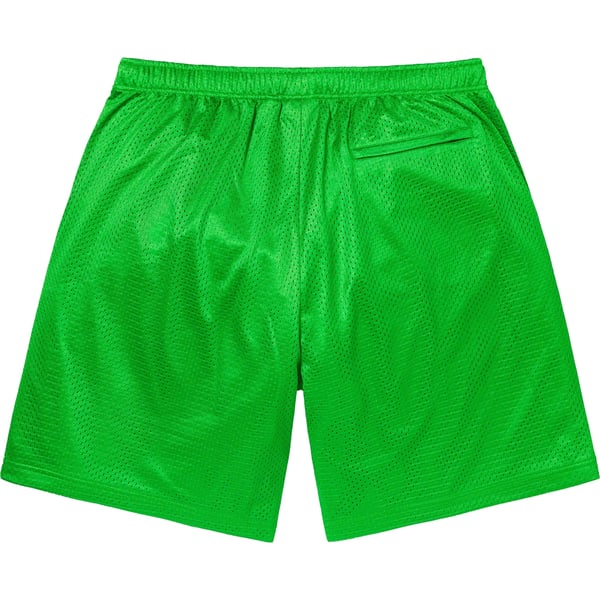 Supreme Small Box Baggy Mesh Short - Green (front)