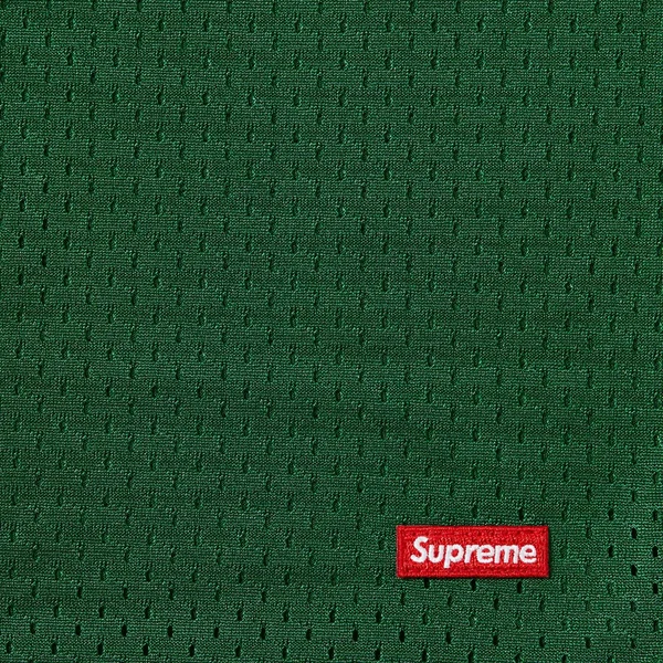 Supreme Small Box Baggy Mesh Short - Green (front)