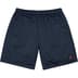 Supreme Small Box Baggy Mesh Short - Navy (front)