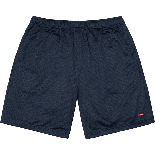 Supreme Small Box Baggy Mesh Short - Navy (front)