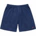Supreme Small Box Baggy Mesh Short - Navy (front)