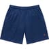 Supreme Small Box Baggy Mesh Short - Navy (front)