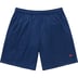 Supreme Small Box Baggy Mesh Short - Navy (front)