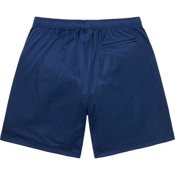 Supreme Small Box Baggy Mesh Short - Navy (front)