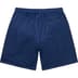 Supreme Small Box Baggy Mesh Short - Navy (front)