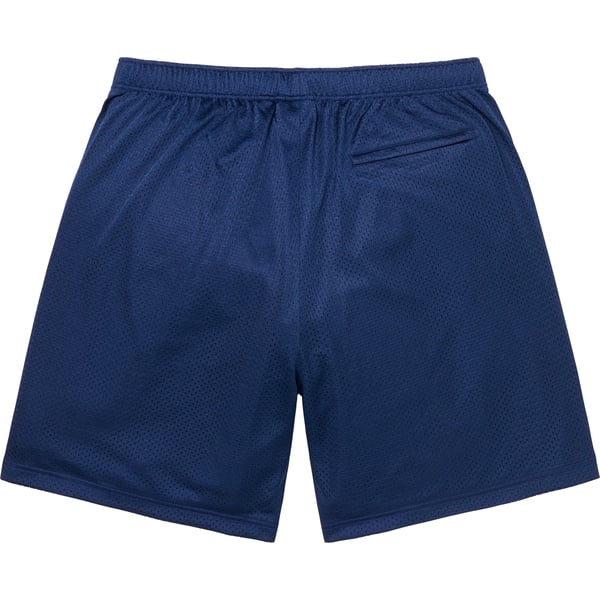Supreme Small Box Baggy Mesh Short - Navy (front)
