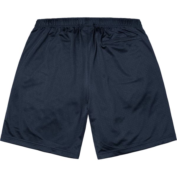 Supreme Small Box Baggy Mesh Short - Navy (front)