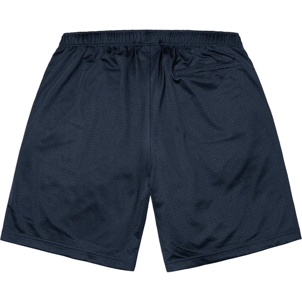 Supreme Small Box Baggy Mesh Short - Navy (front)