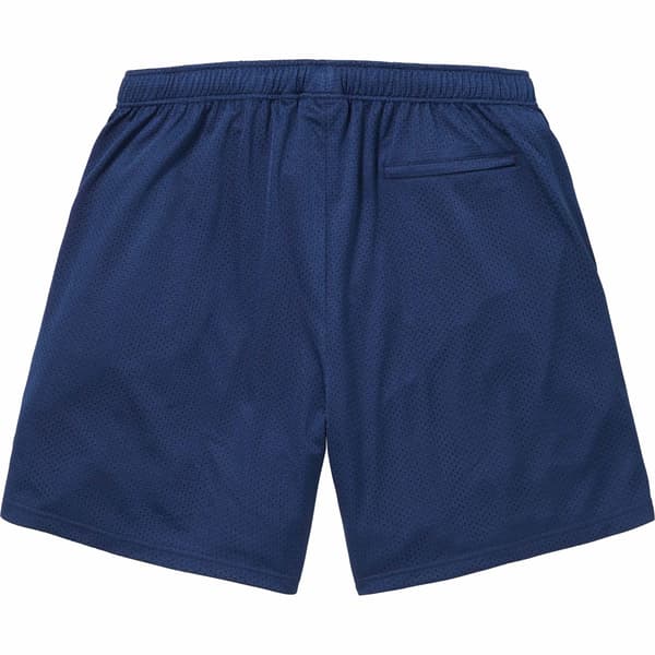 Supreme Small Box Baggy Mesh Short - Navy (front)