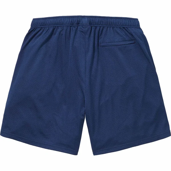 Supreme Small Box Baggy Mesh Short - Navy (front)
