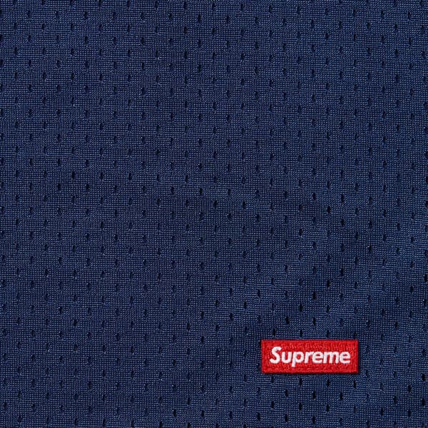 Supreme Small Box Baggy Mesh Short - Navy (front)