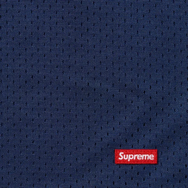 Supreme Small Box Baggy Mesh Short - Navy (front)