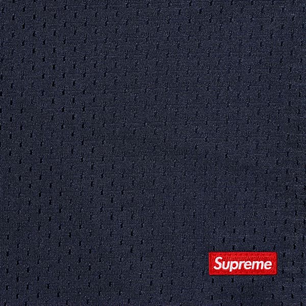 Supreme Small Box Baggy Mesh Short - Navy (front)