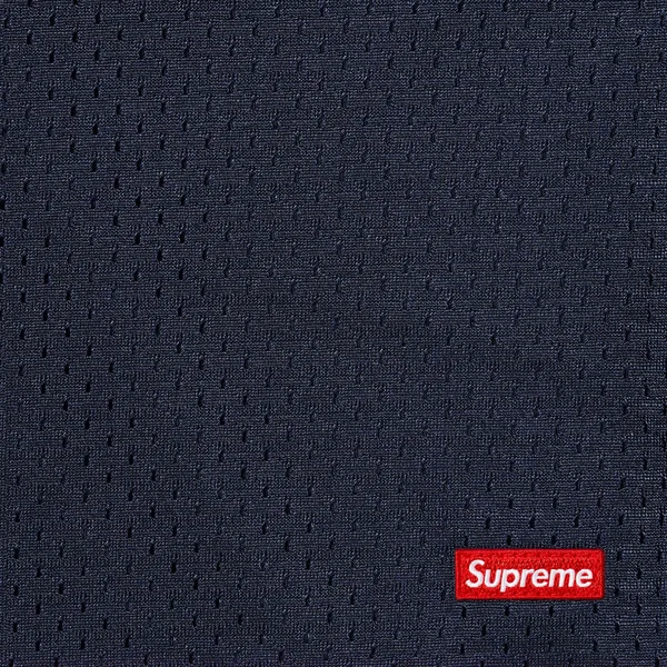 Supreme Small Box Baggy Mesh Short - Navy (front)