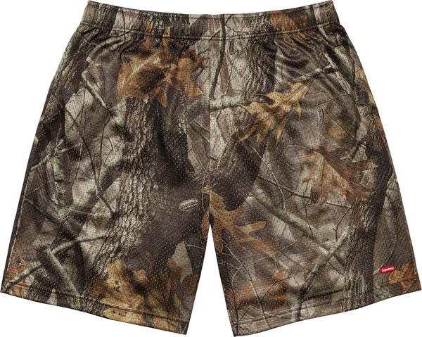 Supreme Small Box Baggy Mesh Short - Realtree® Hardwoods Camo (front)