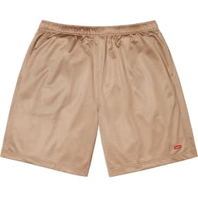 Supreme Small Box Baggy Mesh Short Tan