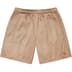 Supreme Small Box Baggy Mesh Short - Tan (front)