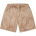 Supreme Small Box Baggy Mesh Short - Tan (front)