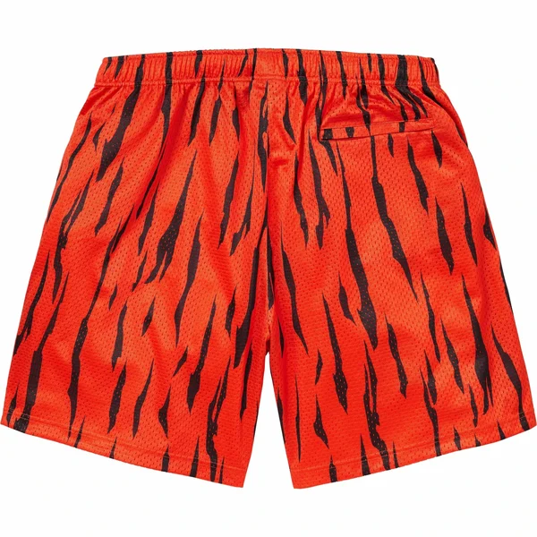 Supreme Small Box Baggy Mesh Short - Tiger (front)
