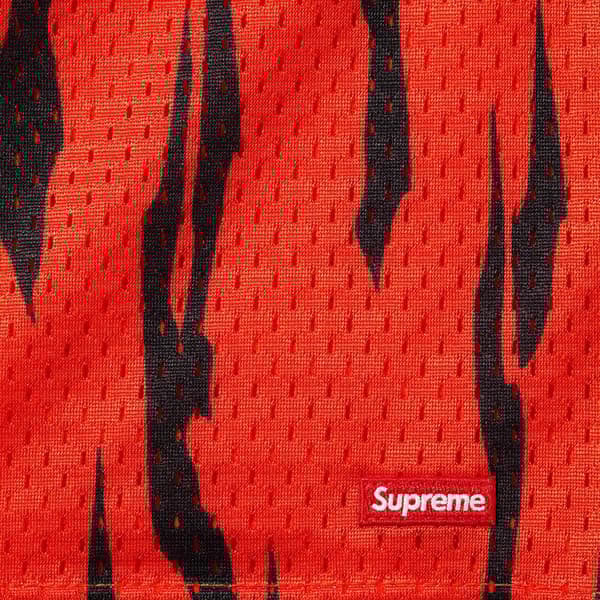 Supreme Small Box Baggy Mesh Short - Tiger (front)