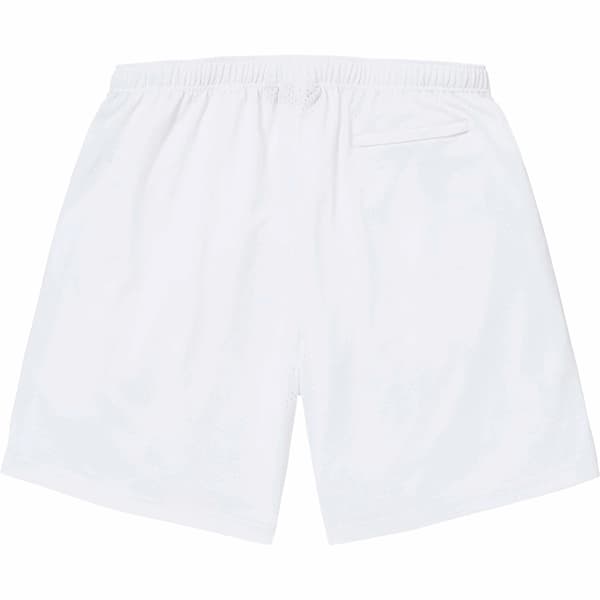 Supreme Small Box Baggy Mesh Short - White (front)