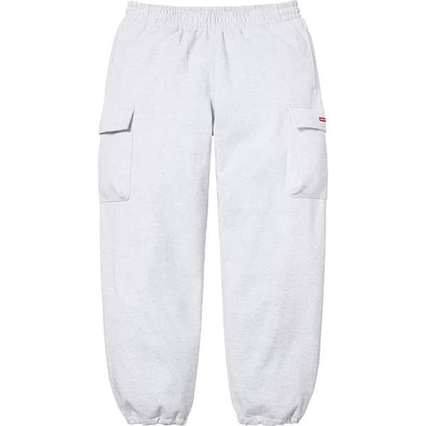 Supreme Small Box Cargo Sweatpant - Ash Grey (front)