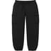 Supreme Small Box Cargo Sweatpant - Black (front)