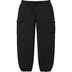 Supreme Small Box Cargo Sweatpant - Black (front)