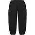 Supreme Small Box Cargo Sweatpant - Black (front)
