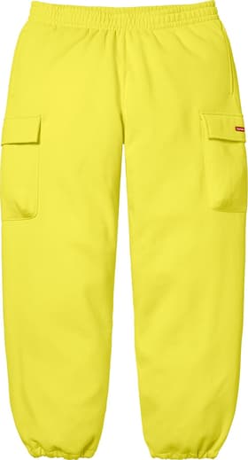 Supreme Small Box Cargo Sweatpant Bright Yellow