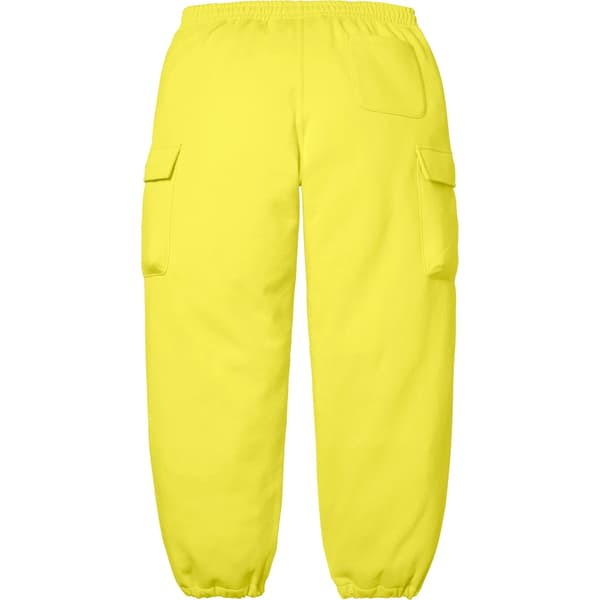 Supreme Small Box Cargo Sweatpant - Bright Yellow (front)