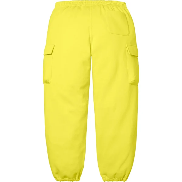 Supreme Small Box Cargo Sweatpant - Bright Yellow (front)