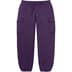 Supreme Small Box Cargo Sweatpant - Dark Purple (front)
