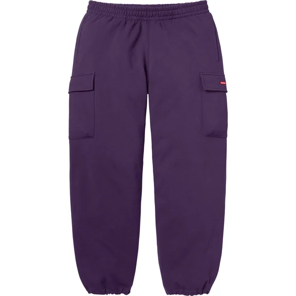 Supreme Small Box Cargo Sweatpant - Dark Purple (front)