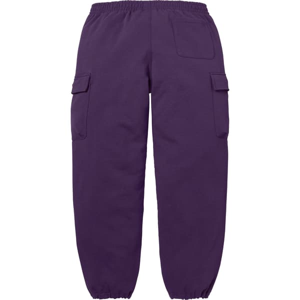 Supreme Small Box Cargo Sweatpant - Dark Purple (front)