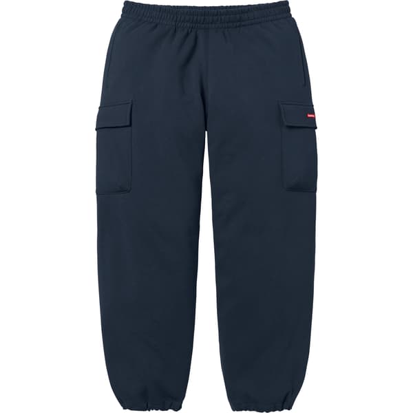 Supreme Small Box Cargo Sweatpant - Navy (front)